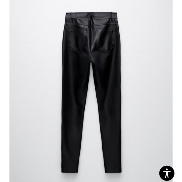 Zara Faux Leather Leggings - Picture 15 of 16